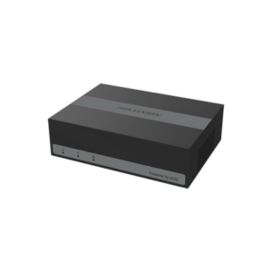HIKVISION DS-E04HGHI-B – DVR IP / 4 Canales TurboHD + 1 Canal IP / 2 Megapixel / H.265 Pro+ / eSSD 300 GB / Salida Full HD 1080p / Ultra Compacto