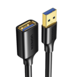 UGREEN 30127 – Cable Extensor USB 3.0 / 5 Gbps / 3 m (9.8 ft) / Macho a Hembra / Blindaje Múltiple / Conectores Dorados