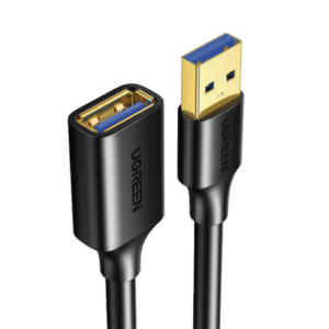 UGREEN 30127 – Cable Extensor USB 3.0 / 5 Gbps / 3 m (9.8 ft) / Macho a Hembra / Blindaje Múltiple / Conectores Dorados