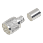 RF INDUSTRIES,LTD RFU-507-SI – Conector UHF Macho / Anillo Plegable / Cuerpo Bronce Plateado / Aislante Teflón / Compatibilidad LMR-400, 9913, CTN-400, 7810A, 8214, RG8/U, RFLASH-1113