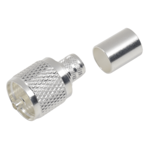 RF INDUSTRIES,LTD RFU-507-SI – Conector UHF Macho / Anillo Plegable / Cuerpo Bronce Plateado / Aislante Teflón / Compatibilidad LMR-400, 9913, CTN-400, 7810A, 8214, RG8/U, RFLASH-1113