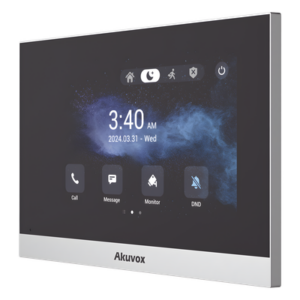 AKUVOX C316W – Monitor IP Android / Pantalla Táctil LCD 7" / Wi-Fi / Bluetooth / PoE / SIP / 8 Entradas de Alarma / 1 Salida de Relé / Gestión en la Nube