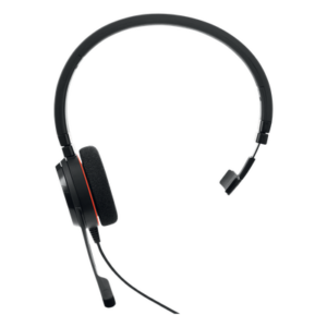 JABRA EVOLVE-20-MONO-MS – Jabra Evolve 20 Mono con conexión USB, micrófono con cancelación de ruido de última generación, configuración Plug and Play, Certificación Microsoft Teams (4993-823-109)