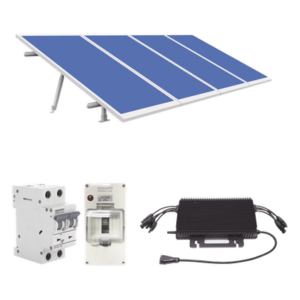 HOYMILES KIT-HMS-2K450 – Kit Solar Interconexión / 1.8 kW Pico / 220 Vca / Microinversor 2 kW / 4 Módulos 450 W / Montaje y Protecciones Incluidos