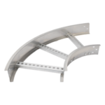 CHAROFIL CHC908R8X12AK – Curva Horizontal de Aluminio / Perfil Z / Peralte 3 1/4" (82.55 mm) / Ancho 12" (304.8 mm) / Radio 8" (203.2 mm) / 90°
