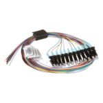 PANDUIT FZTBN1NNNSZM001 – Kit Pigtails Fibra Óptica / 12 Unidades LC Simplex / Multimodo OM4 50/125 / 900 µm / 1 m (3.28 ft) / Identificación por Color