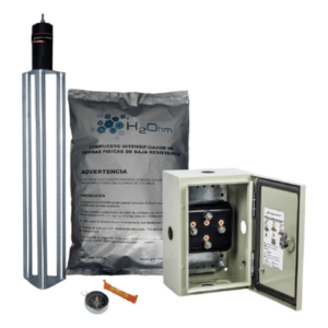 TOTAL GROUND TG-70KAI – Kit de puesta a tierra / 70 A / Electrodo acero inoxidable / Filtro / Acoplador 1500 A / Gabinete NEMA 4 / 20x30x12 cm (7.9x11.8x4.7 in)