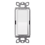 LUTRON ELECTRONICS SC1PSSWL – Interruptor de Pared Unipolar / 15 A / 120/277 V / Accionamiento Paleta / Acabado Snow Satinado