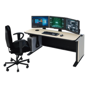 Winsted SYSB0023 – Mueble de Monitoreo / 1 Operador / Estructura Modular / Diseño Ergonómico / Compatible Video Wall