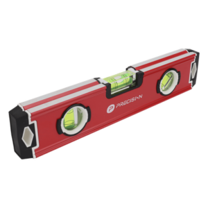 PRECISION PST-H080-01 – Nivel Magnético Torpedo / 9" (228 mm) / Triple Burbuja / Exactitud 1.0 mm/m / Aluminio con TPR