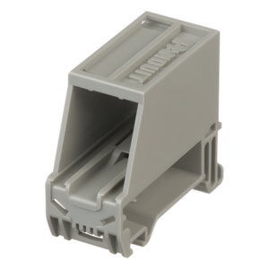 PANDUIT CADIN1IG-S – Adaptador de 1 Puerto / Blindado / Riel DIN 35 mm (1.38 in) / Mini-Com / Color Gris