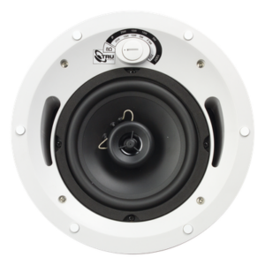 TRUAUDIO CL-70V-6UL – Altavoz de Techo Comercial / 2 Vías / 6.5 in / 60 Watts / 70V/100V/8 Ohms / UL 1480 / Humedad Exterior Cubierto