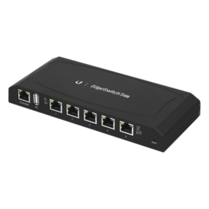 UBIQUITI ES-5XP – EdgeSwitch 5XP Administrable de 5 Puertos Gigabit PoE de 24 V Pasivo, con funciones avanzadas de Capa 2
