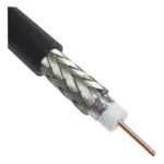 LINKEDPRO BY EPCOM LP-240/1000 – Cable Coaxial RG-8/X / 305m (1000 ft) / Baja Pérdida 4.5 dB/100m a 1 GHz / 50 Ohms / Triple Blindaje / Exterior UV