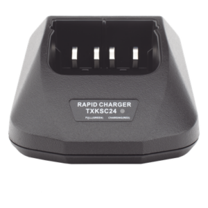 TXPRO TX-KSC24 – Cargador de Escritorio / Carga Rápida / Compatible con Radios Kenwood TK Series / LED de Estado / Carga con o sin Radio