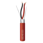 GENESIS 4606-5504 – Cable Blindado para Alarmas de Incendio / 2x16 AWG / 152 m (500 ft) / PLENUM / Forro Rojo / NFPA 262