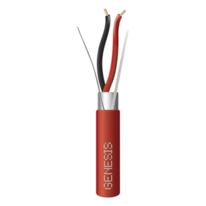 GENESIS 4606-5504 – Cable Blindado para Alarmas de Incendio / 2x16 AWG / 152 m (500 ft) / PLENUM / Forro Rojo / NFPA 262