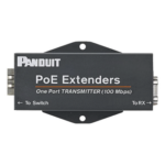 PANDUIT POEXTX1 – Extensor PoE/PoE+ / 610 m (2000 ft) / 10/100 Mbps / Cat5e/Cat6 / -40°C a 70°C / RJ45