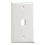 PANDUIT NK1FNEI – Placa de Pared Vertical / 1 Puerto Keystone / ABS / 69.8 x 114.3 mm (2.75 x 4.5 in) / Marfil
