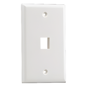 PANDUIT NK1FNEI – Placa de Pared Vertical / 1 Puerto Keystone / ABS / 69.8 x 114.3 mm (2.75 x 4.5 in) / Marfil