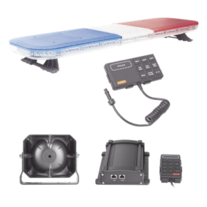 EPCOM INDUSTRIAL SIGNALING X67RBKIT2 – Kit de Señalización LED / 88 Luces Ultra Brillantes / Barra 118 cm (46.5 in) / IP65 / Sirena 100W / 13 Patrones Programables