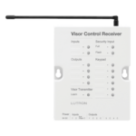 LUTRON ELECTRONICS RRDVCRXWH – Receptor de Control de Visera / 4 Salidas de Contacto Seco / 2 Entradas de Contacto Seco / Entrada de Seguridad / Hasta 10 Transmisores / RadioRA 2