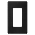 LUTRON ELECTRONICS SC1MN – Placa de Pared Decorativa / 1 Espacio / Diseño Sin Tornillos Visibles / Acabado Satinado Midnight / Perfil Delgado 7.6 mm