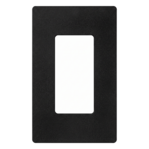 LUTRON ELECTRONICS SC1MN – Placa de Pared Decorativa / 1 Espacio / Diseño Sin Tornillos Visibles / Acabado Satinado Midnight / Perfil Delgado 7.6 mm