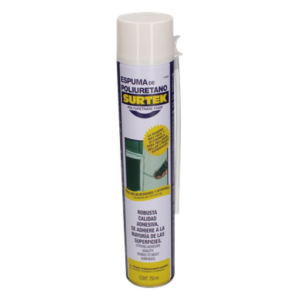 SURTEK SYS-113-502 – Espuma de Poliuretano / Capacidad 750 ml / Aplicación Invertida / Multiusos / NOM 018 STPS 2015