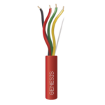 GENESIS 4312-1004 – Cable de Alarma y Detección de Incendio / 2 Pares / 16 AWG / Riser / 305 m (1000 ft) / FPLR CL3R FT4 / Resistente a UV