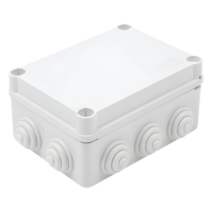 GEWISS GW-44-026 – Caja Estanca de Derivación / PVC Libre de Halógenos / 10 Entradas / IP55 / IK08 / 150x110x70 mm (5.9x4.3x2.7 in) / -24°C a 60°C