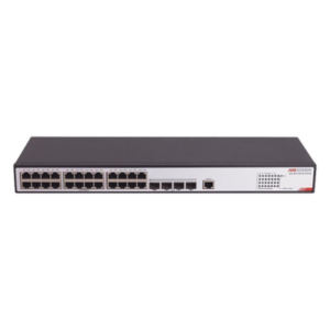 HIKVISION DS-3E2728-HI-24T4X – Switch Administrable / 24 Puertos RJ45 Gigabit / 4 Puertos SFP 10G / 216 Gbps / 1.44 ft × 0.52 ft × 0.14 ft