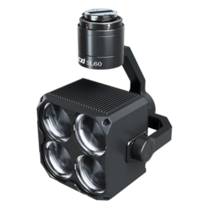 CZI SL60 – Lámpara Estroboscópica para Drones / 90W / 4 Colores RGBY / Ángulo 17° / 800 g / PSDK DJI