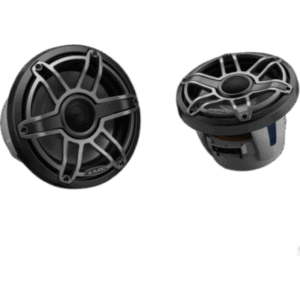 JL AUDIO 10-03079-00 – Bocinas Náuticas JL Audio M6 / 8.8" / Coaxial / Rejilla Deportiva de Titanio / 125 W RMS / 4 Ω / Iluminación LED Transflective