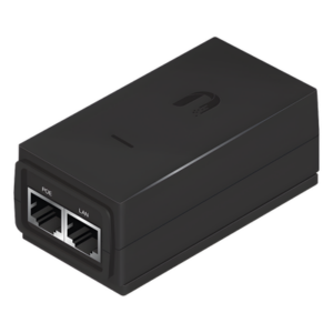 UBIQUITI POE-24-12W – Adaptador PoE / 24 VDC 0.5 A / 10/100 Mbps / Protección ESD / 0.29 x 0.14 x 0.10 pies