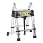 PRECISION PST-H10-002 – Escalera Telescópica / Aluminio / Tipo Tijera / 3.8 m (12.5 ft) / 150 kg / Plegable