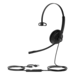 YEALINK UH34-LITE-MONO-TEAMS-USB-C/A – Auricular USB Mono / Cancelación de Ruido Pasiva / USB-A / Control de Llamada / Windows Mac Linux / Indicador de Ocupado