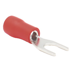 EPCOM POWERLINE RA1147 – Terminal tipo horquilla aislada / 22-16 AWG / Rojo / 25 piezas / 0.79 x 0.41 x 0.24 in