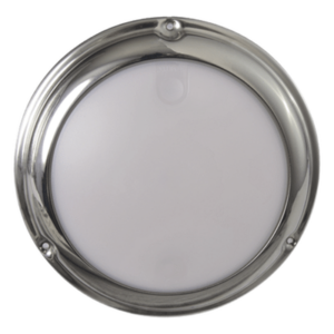 LUMITEC 101097 – Luz LED marina tipo domo / Activación táctil / Blanco y azul 244 lm / IP68 / 10-24 VCD / Acero inoxidable