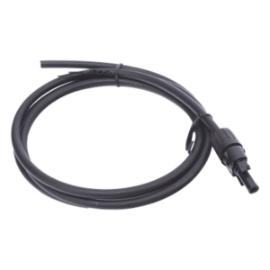 EPCOM POWERLINE CBL-MC4-1.5BLK – Cable Fotovoltaico / 1.5 m (4.9 ft) / 10 AWG / MC4-H Macho / Negro / Doble Aislamiento