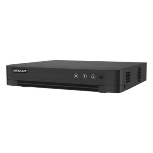 HIKVISION IDS-7208HUHI-M1/T – DVR Pentahíbrido / 8 Canales TURBOHD + 8 Canales IP / 8 Megapixel (4K) / Audio Bidireccional / AcuSense / H.265+ / 1 Bahía HDD