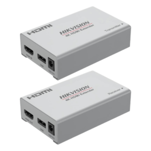 HIKVISION DS-52EX01HI-4K – Extensor HDMI / 4K 60 Hz / Cero Latencia / Alcance 120 m (393.7 ft) / USB para Control Remoto / Plug-and-Play