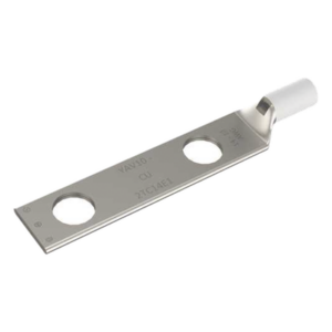 HUBBELL BURNDY HUB-YAV-102-TC14 – Terminal de Compresión / Barril Largo / Doble Ojillo / Tornillo 1/4" / Cable 14-10 AWG / Espaciado 5/8"