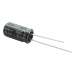 Syscom 1000MF06.3V – Capacitor Electrolítico / 1000 µF / 6.3 V / Diseño Compacto / Circuitos Estándar