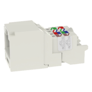PANDUIT CJ688TPIW – Conector Jack RJ45 / Mini-Com TP / Categoría 6 / 8P8C / Sin Herramienta / Blanco Mate