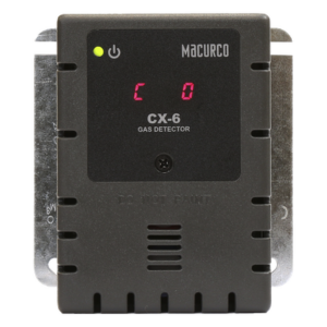 MACURCO - AERIONICS CX-6 – Detector de Gas Fijo / CO y NO2 / Detección de Bajo Nivel / Integración con Sistemas de Ventilación y Alarmas / Activación Automática de Mitigación