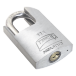 PHILLIPS-ASSA ABLOY MX2419 – Candado Metálico Robusto / Gancho de Acero Cementado / 5 Pernos de Combinación / Diseño Anti-palanca / Llave PH-52 / Drenaje de Agua
