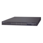 PLANET SGS-6341-24T4X – Switch Administrable Capa 3 / 24 Puertos Gigabit Ethernet / 4 Puertos 10G SFP+ / Apilable / 128 Gbps / 10 km Fibra
