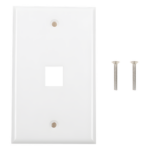 LINKEDPRO BY EPCOM LP-FP-16 – Placa de Pared / 1 Puerto Keystone / 70x115mm / 2.75x4.52in / Montaje Vertical / UL CE ETL