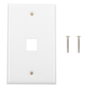 LINKEDPRO BY EPCOM LP-FP-16 – Placa de Pared / 1 Puerto Keystone / 70x115mm / 2.75x4.52in / Montaje Vertical / UL CE ETL